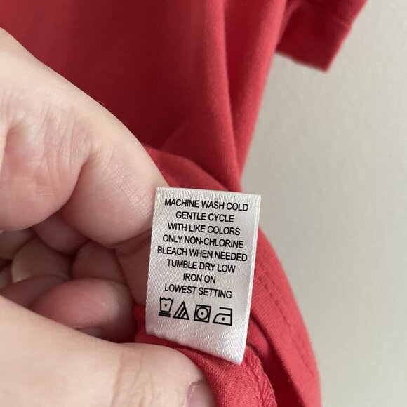 Pacsun Basics Women S Red Casual Short Sleeve V-Neck Surplice Wrap Crop T-Shirt - Picture 7 of 8